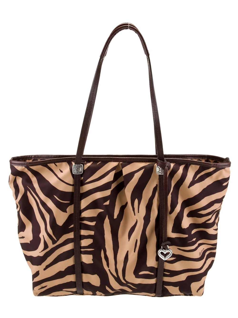 Brighton Tiger Striped Nylon Tote Bag